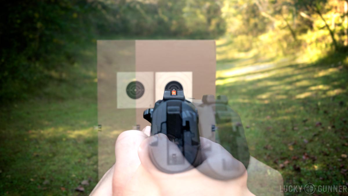 front sight focus double vision