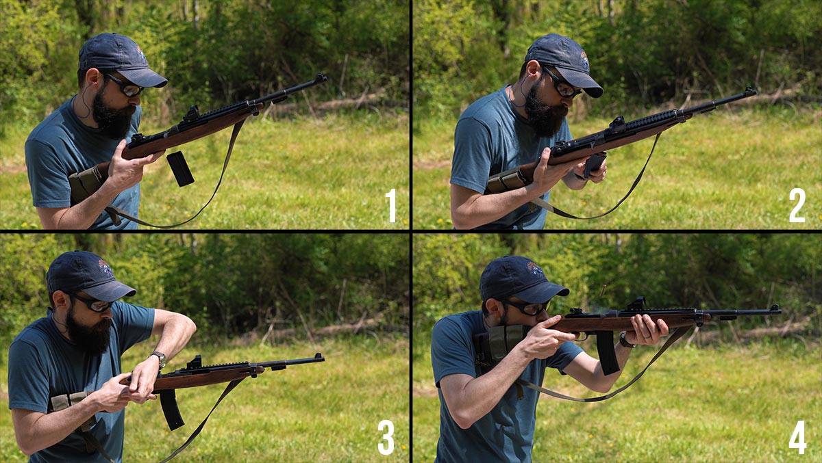 M1 Carbine reloading sequence