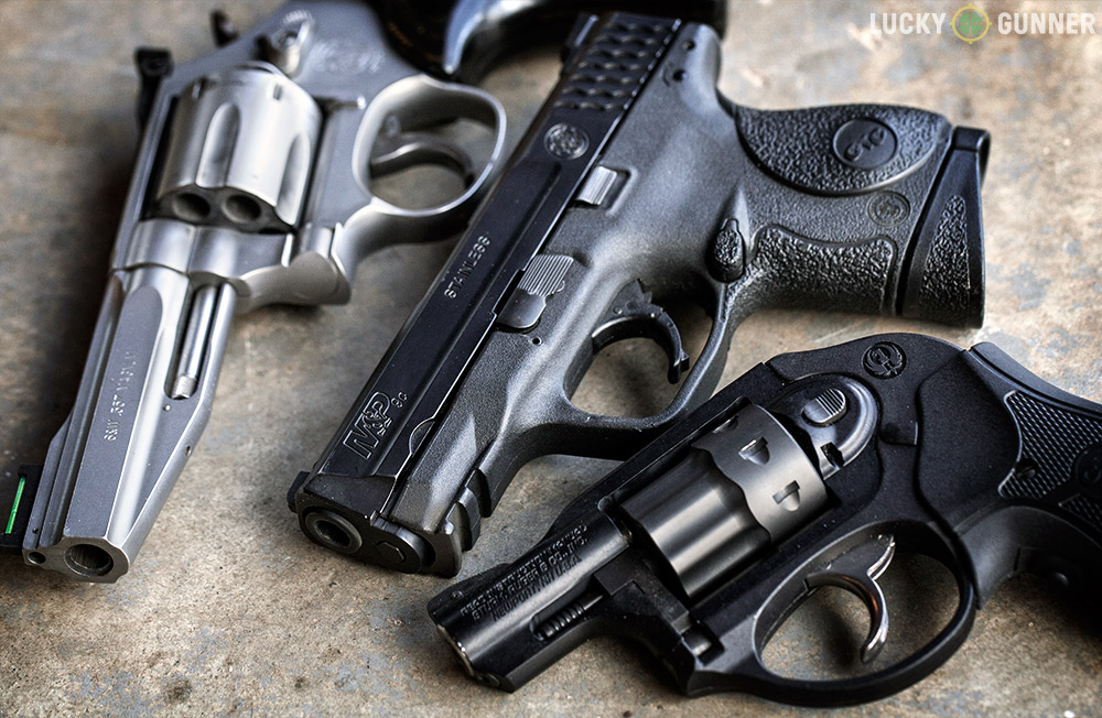 Most revolvers are either "service" size with four-inch barrels or the small-framed snubnose variety. There are few options that correspond with the mid-size semi-auto.