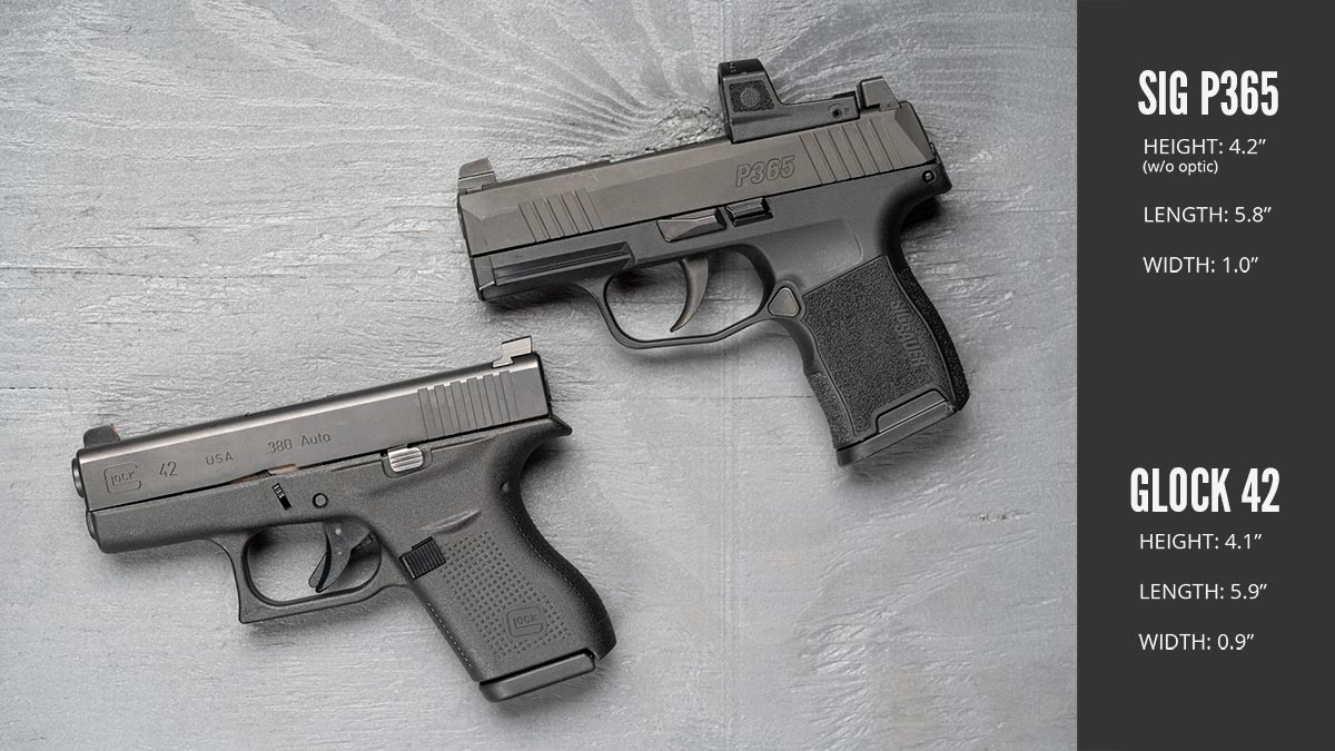 Sig P365-380 vs Glock 42