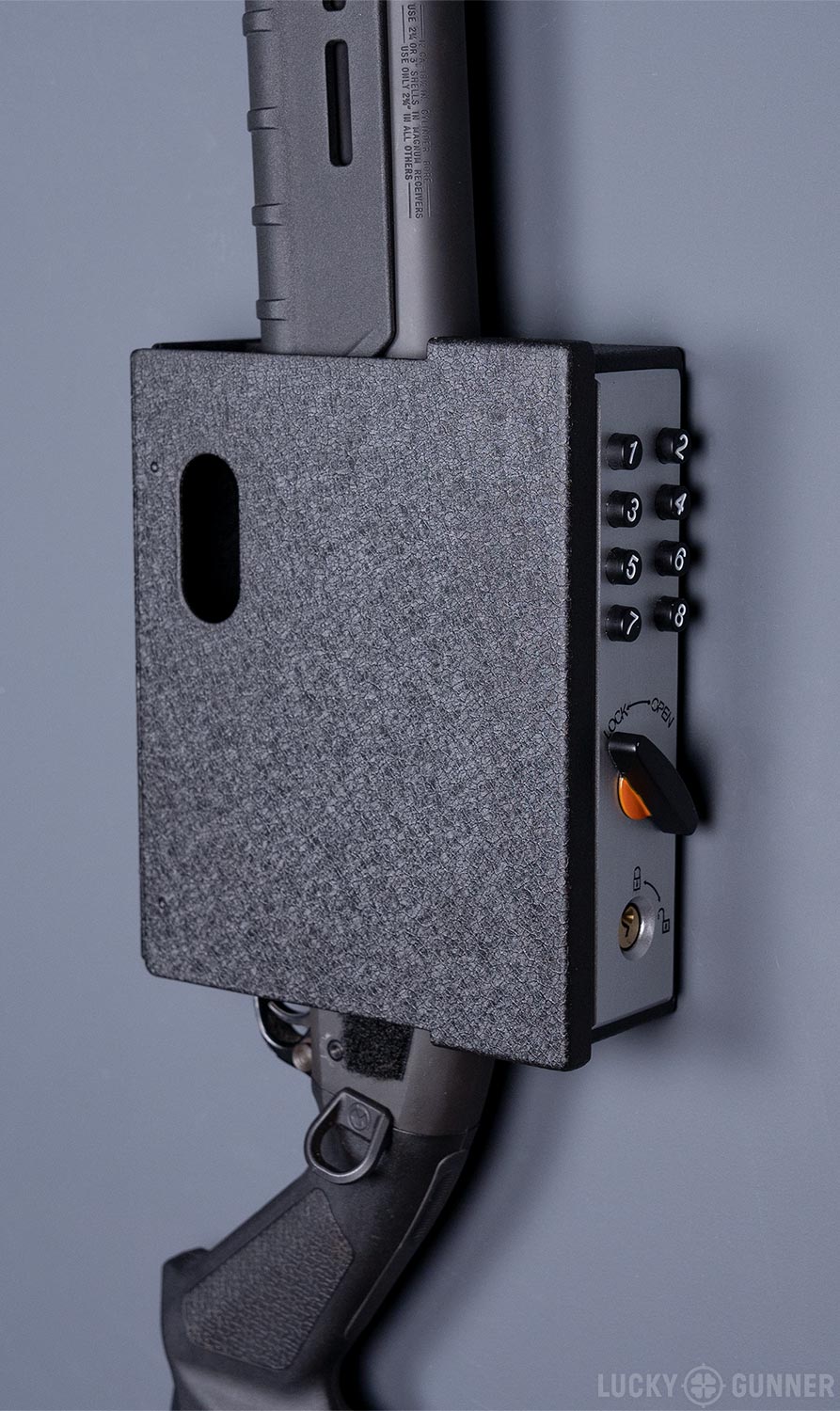 wall mounted biometric gun safe