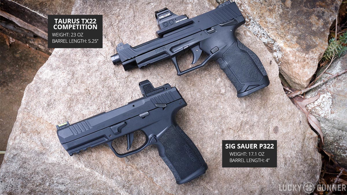 Sig P322 vs Taurus TX22